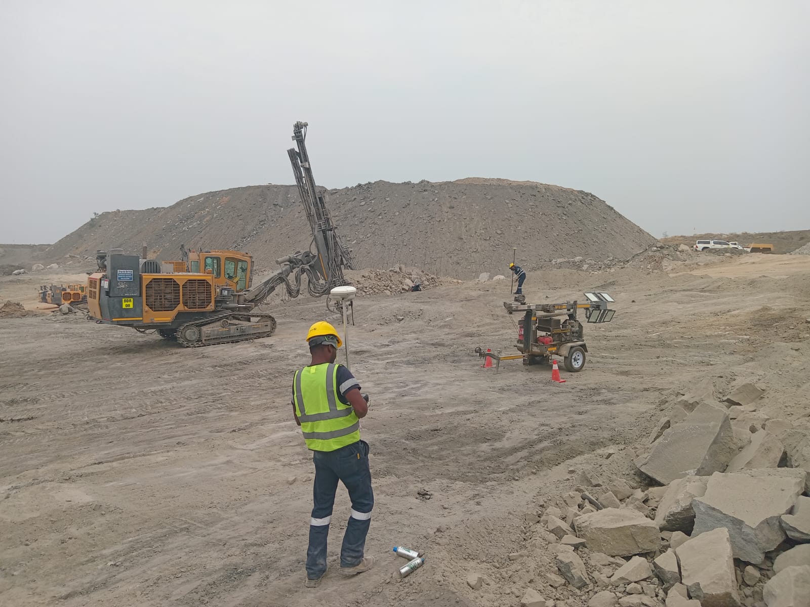 Drone survey for volume analysis